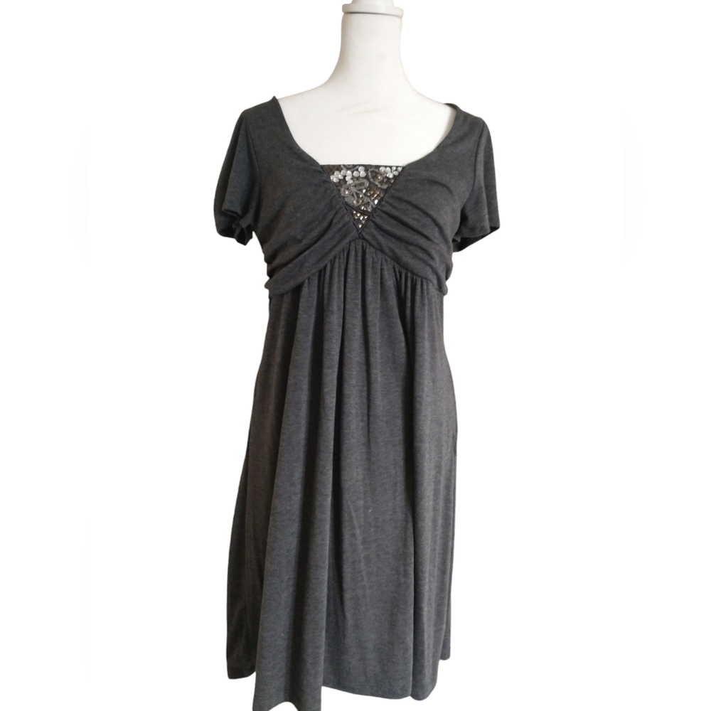 Delirious Grey Embellished Dresd